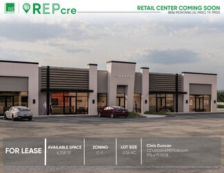 Plus de détails pour 8836 Montana Ave, El Paso, TX - Commerce de détail à louer
