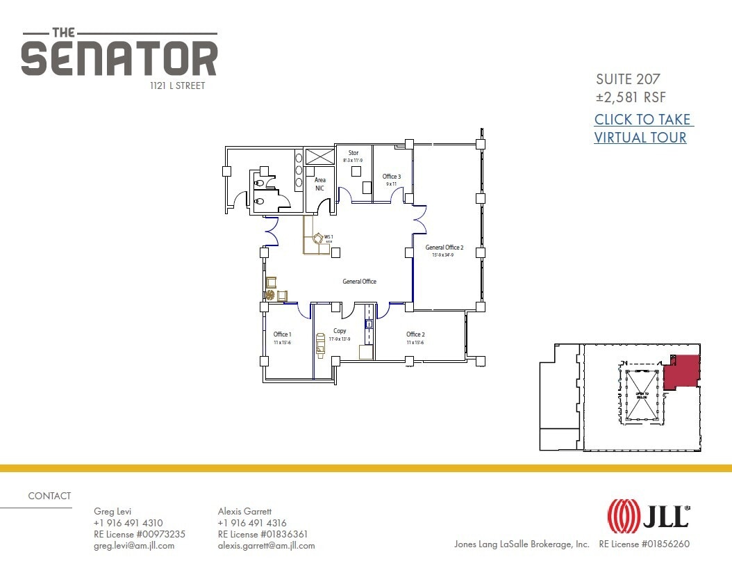 1121 L St, Sacramento, CA for lease Floor Plan- Image 1 of 1