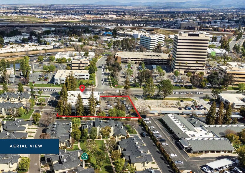 841 Mohawk St, Bakersfield, CA à louer - Aérien - Image 2 de 15