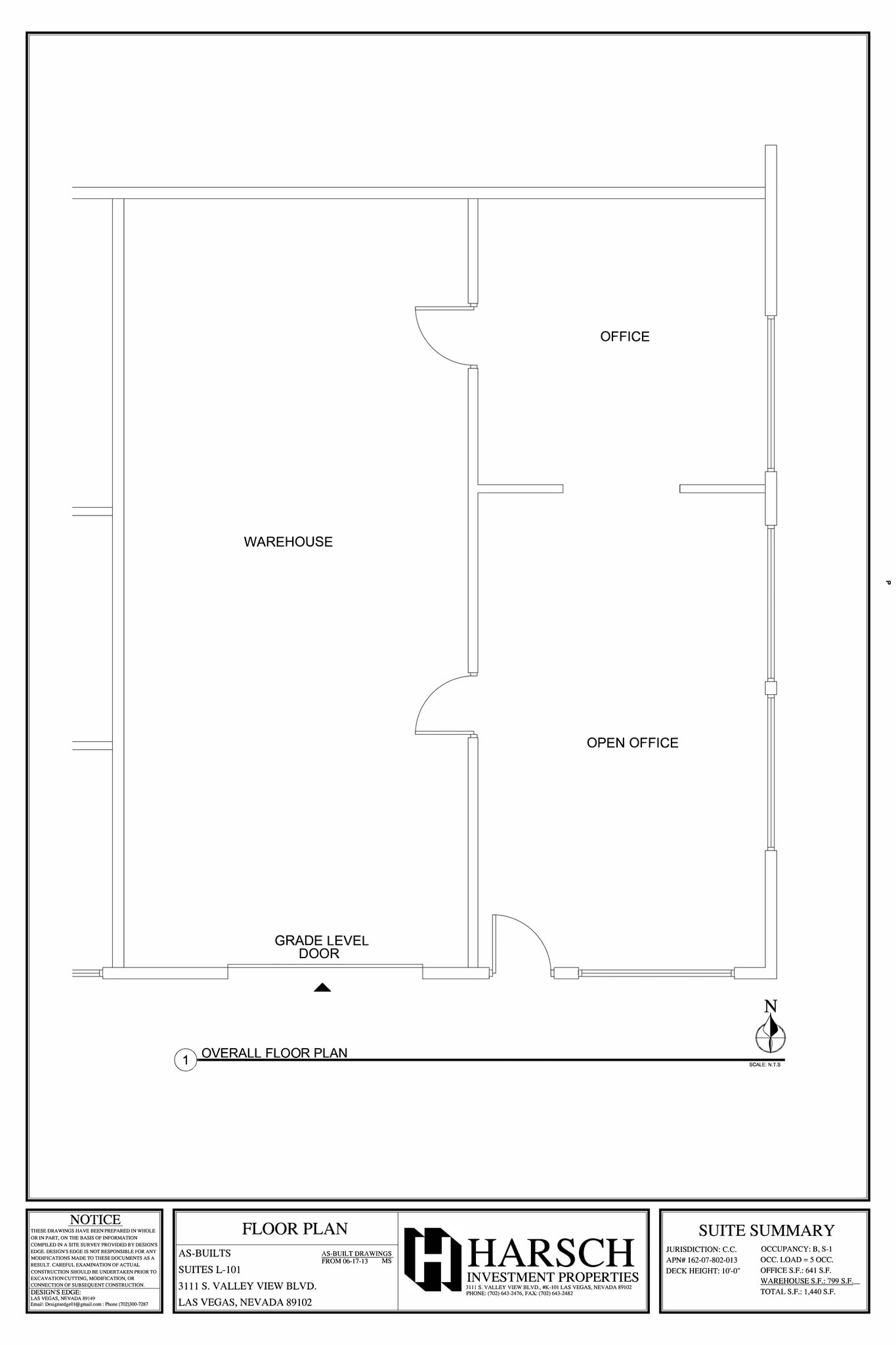 3111 S Valley View Blvd, Las Vegas, NV à louer Plan de site- Image 1 de 1