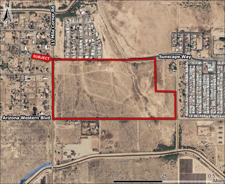 0 S 11 Mile Corner rd, Casa Grande, AZ for sale - Aerial - Image 3 of 4