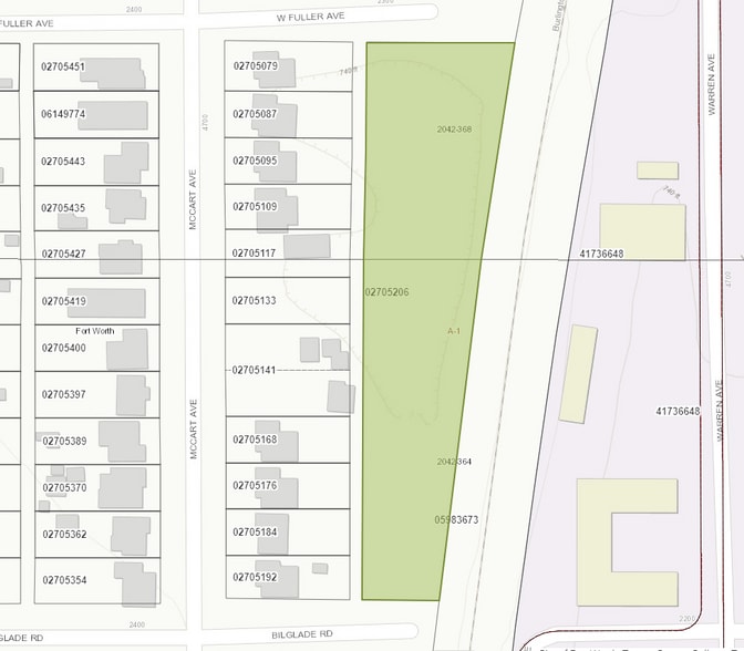 4749 McCart Ave, Fort Worth, TX à vendre - Plan cadastral - Image 3 de 3