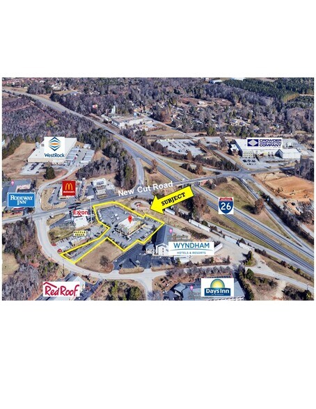 6750 Pottery Rd, Spartanburg, SC à vendre - Aérien - Image 2 de 17