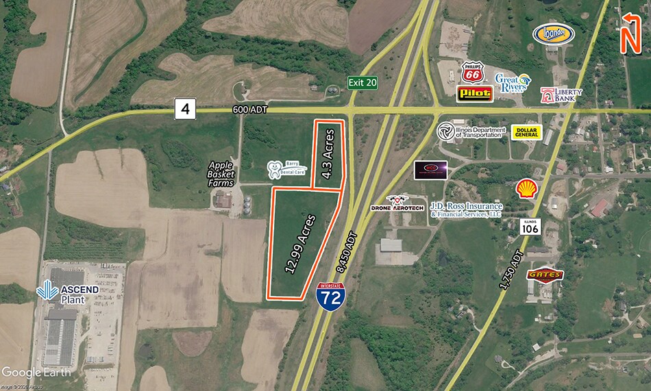 I-72 and Route 4, Barry, IL à vendre - Photo du bâtiment - Image 3 de 6