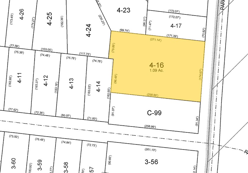 4108 Park Rd, Charlotte, NC for lease - Plat Map - Image 2 of 6