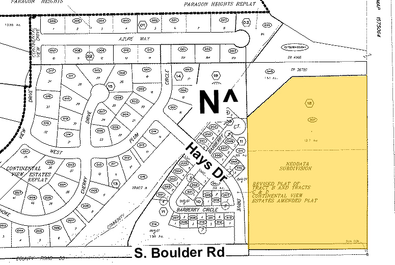 833 W South Boulder Rd, Louisville, CO for sale - Plat Map - Image 1 of 1