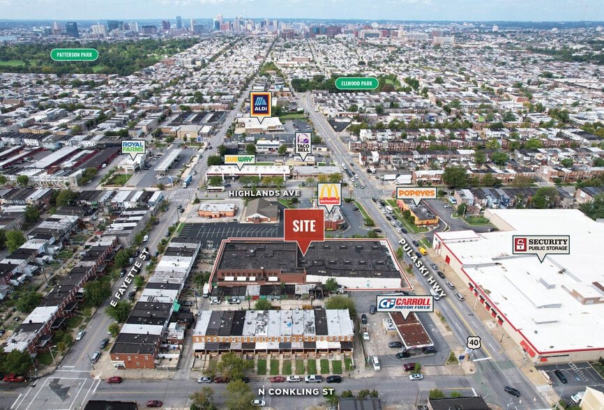 3501 Pulaski Hwy, Baltimore, MD for sale - Aerial - Image 3 of 6