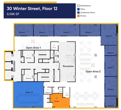 30 Winter St, Boston, MA à louer Plan d’étage- Image 1 de 1