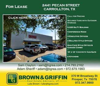 Plus de détails pour 2441 Pecan St, Carrollton, TX - Bureau à louer