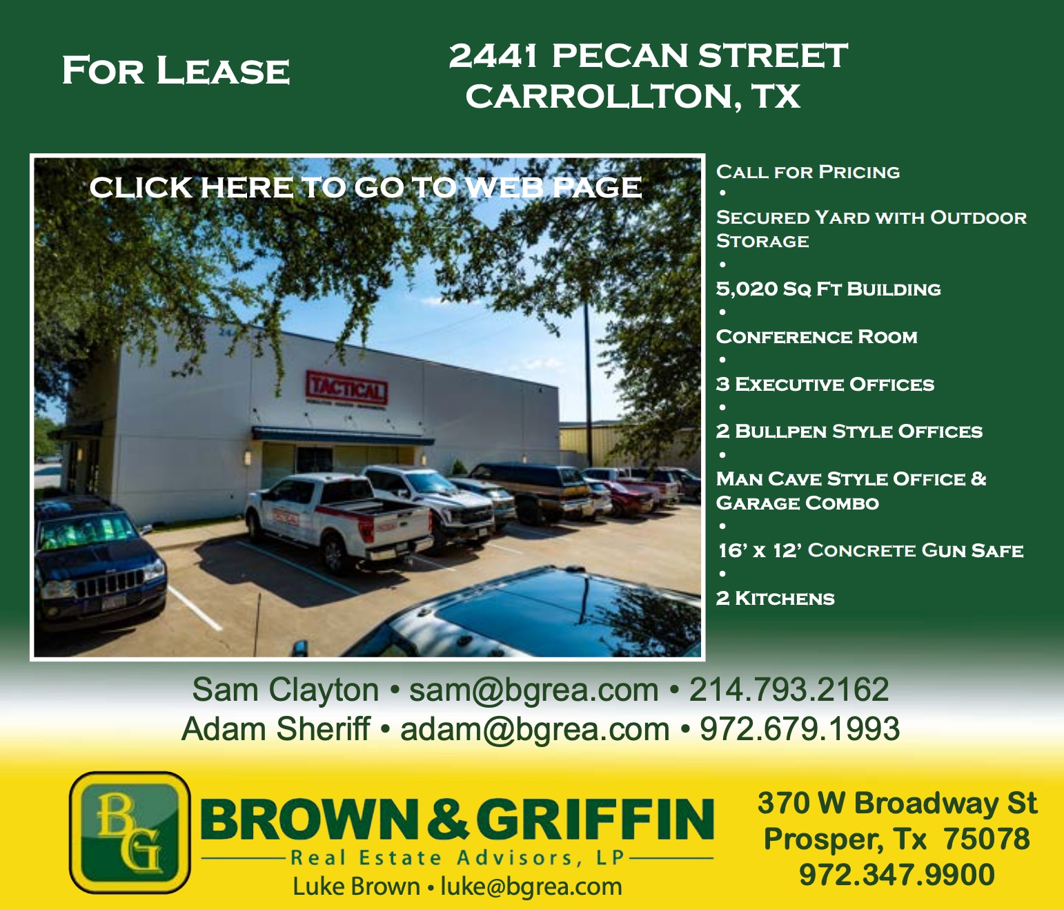 2441 Pecan St, Carrollton, TX for lease Primary Photo- Image 1 of 12