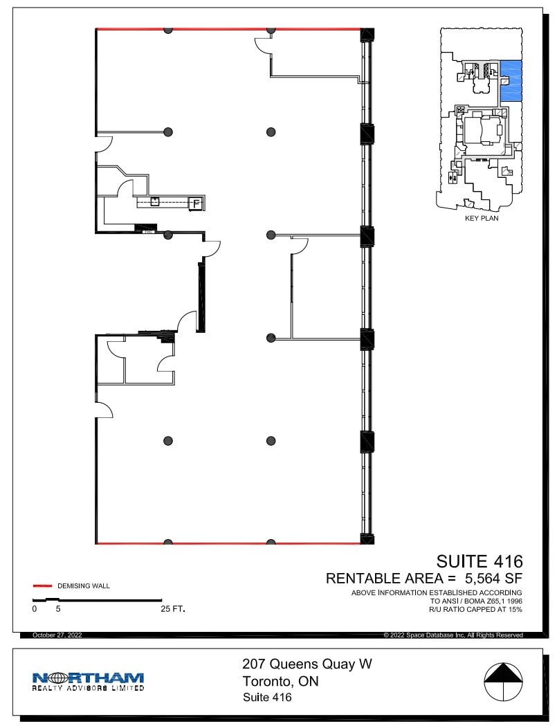 207 Queens Quay W, Toronto, ON à louer Plan d’étage- Image 1 de 1