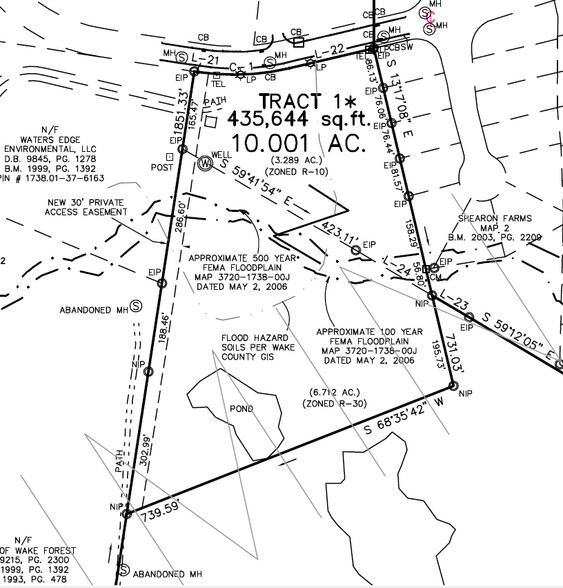 0 Shearon Farms Ave, Wake Forest, NC à vendre - Plan cadastral - Image 2 de 3