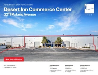 Plus de détails pour 3211 Polaris Ave, Las Vegas, NV - Industriel à louer
