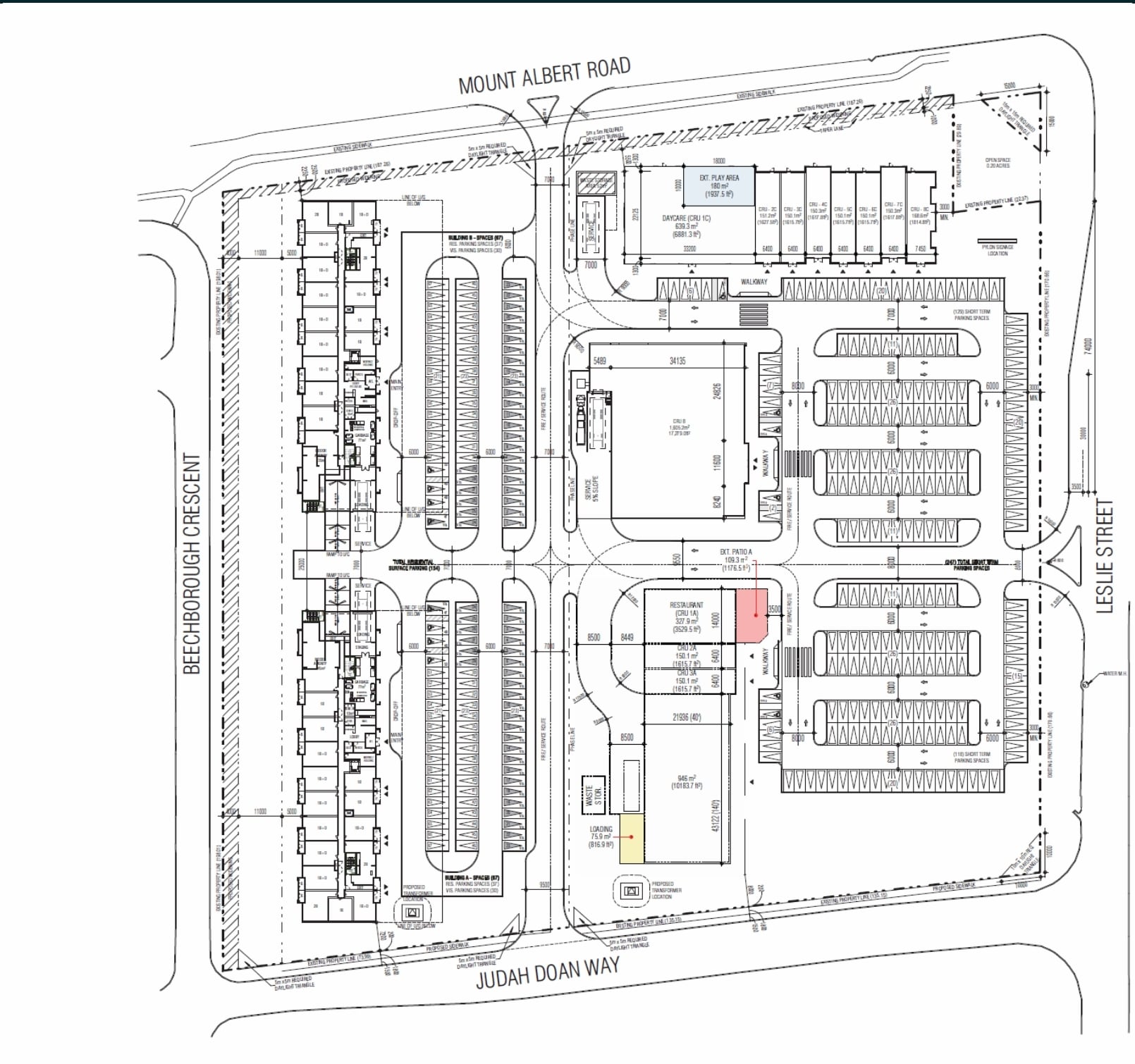 19086 Leslie St, Sharon, ON for lease Site Plan- Image 1 of 2