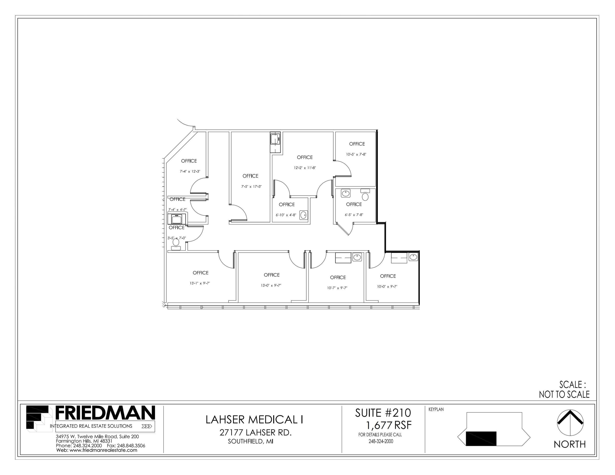 27177 Lahser Rd, Southfield, MI à louer Plan d  tage- Image 1 de 1