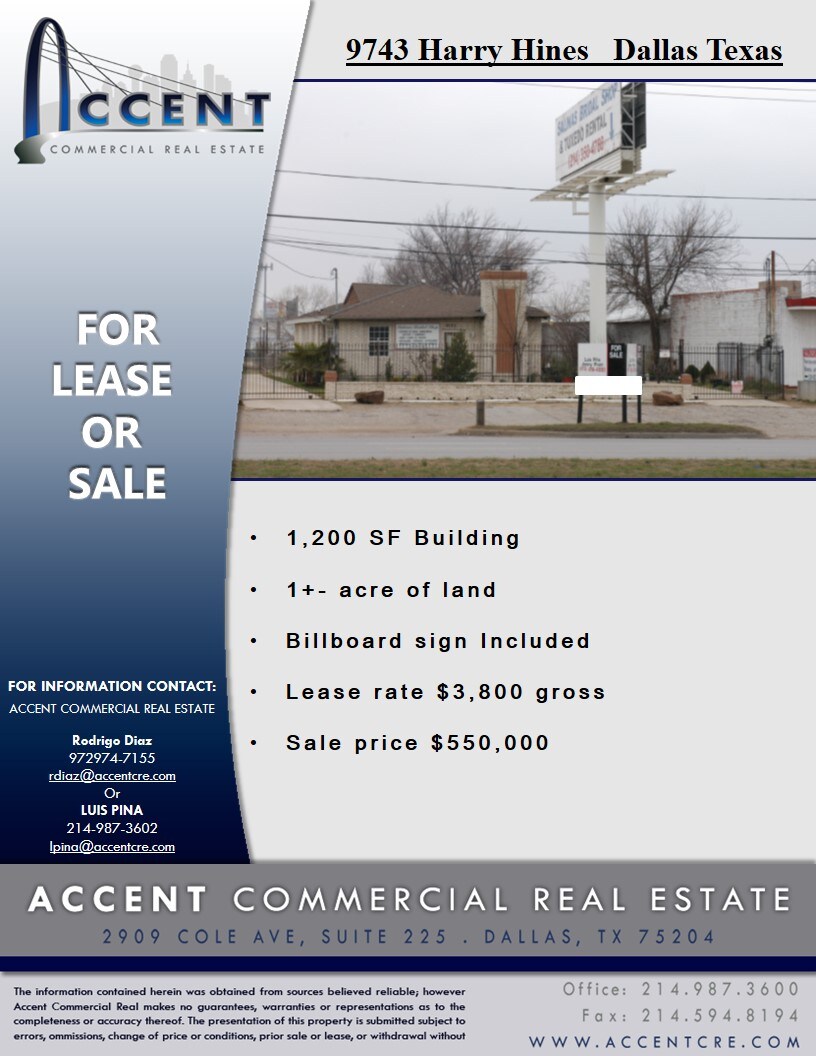 9743 Harry Hines Blvd, Dallas, TX for lease Building Photo- Image 1 of 2