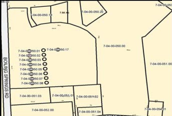 1330 Boiling Springs Rd, Spartanburg, SC à vendre - Plan cadastral - Image 3 de 12