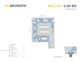 810 Seventh Ave, New York, NY à louer Plan d  tage- Image 1 de 1