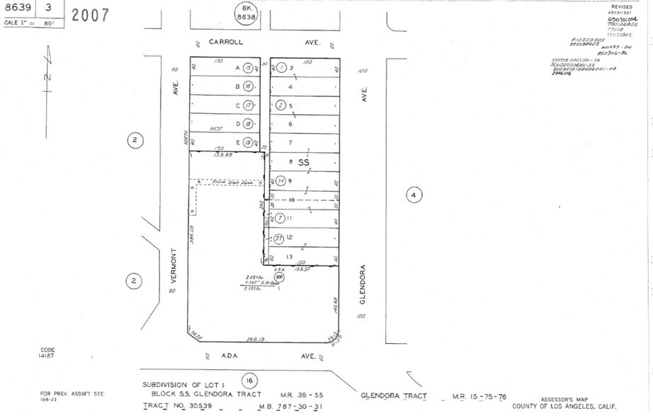 217 S Glendora Ave, Glendora, CA à louer - Plan cadastral - Image 3 de 3