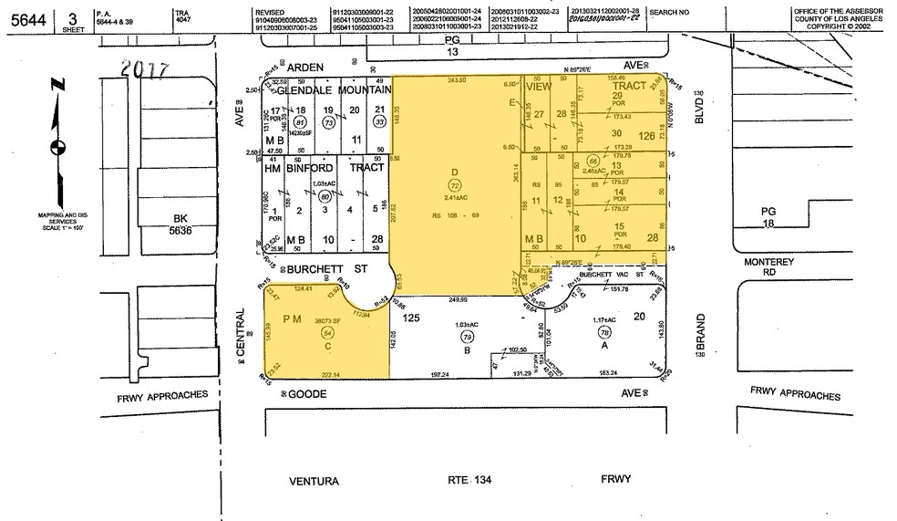 801 N Brand Blvd, Glendale, CA à vendre - Plan cadastral - Image 1 de 1