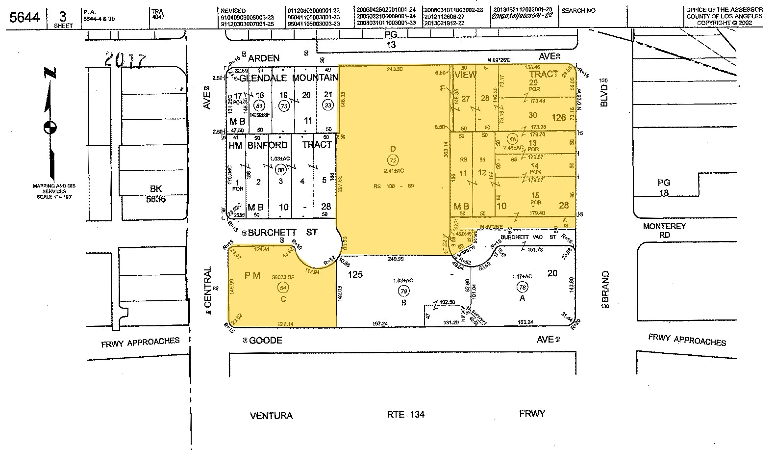 801 N Brand Blvd, Glendale, CA à vendre Plan cadastral- Image 1 de 1