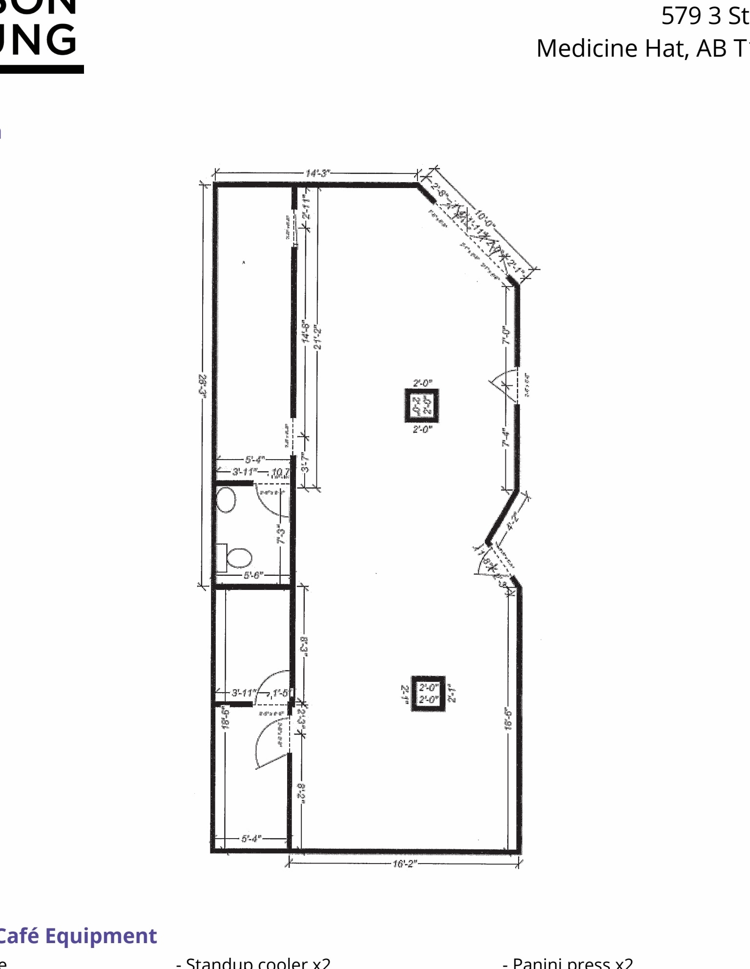 579 3rd St SE, Medicine Hat, AB à louer Plan d’étage- Image 1 de 7