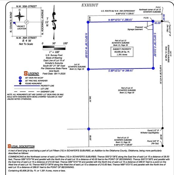 7840 NW 39th Expy, Bethany, OK à vendre - Plan de site - Image 2 de 3