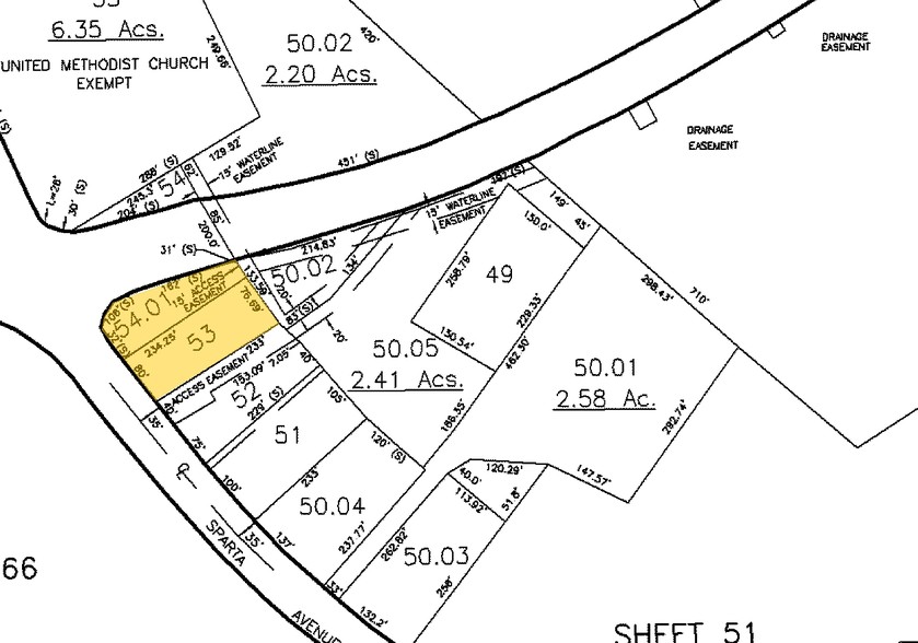 61 Sparta Ave, Sparta, NJ for sale - Plat Map - Image 1 of 1