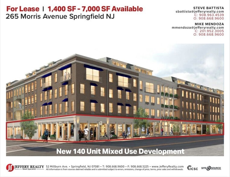 265 Morris Ave, Springfield, NJ for lease - Building Photo - Image 1 of 3