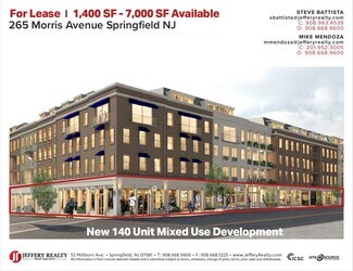 Plus de détails pour 265 Morris Ave, Springfield, NJ - Bureau/Commerce de détail à louer