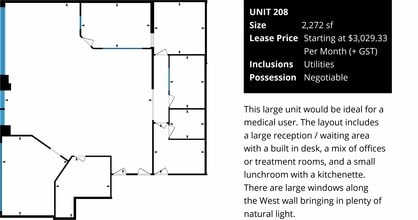 116-118 8 St S, Lethbridge, AB à louer Plan d’étage- Image 2 de 5