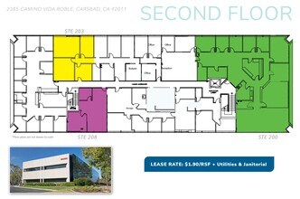 2385 Camino Vida Roble, Carlsbad, CA à louer Plan d’étage- Image 1 de 1