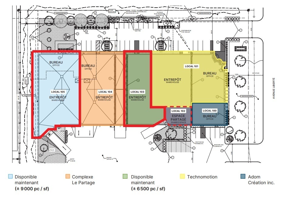 275 Av Liberté, Candiac, QC for lease Site Plan- Image 1 of 1