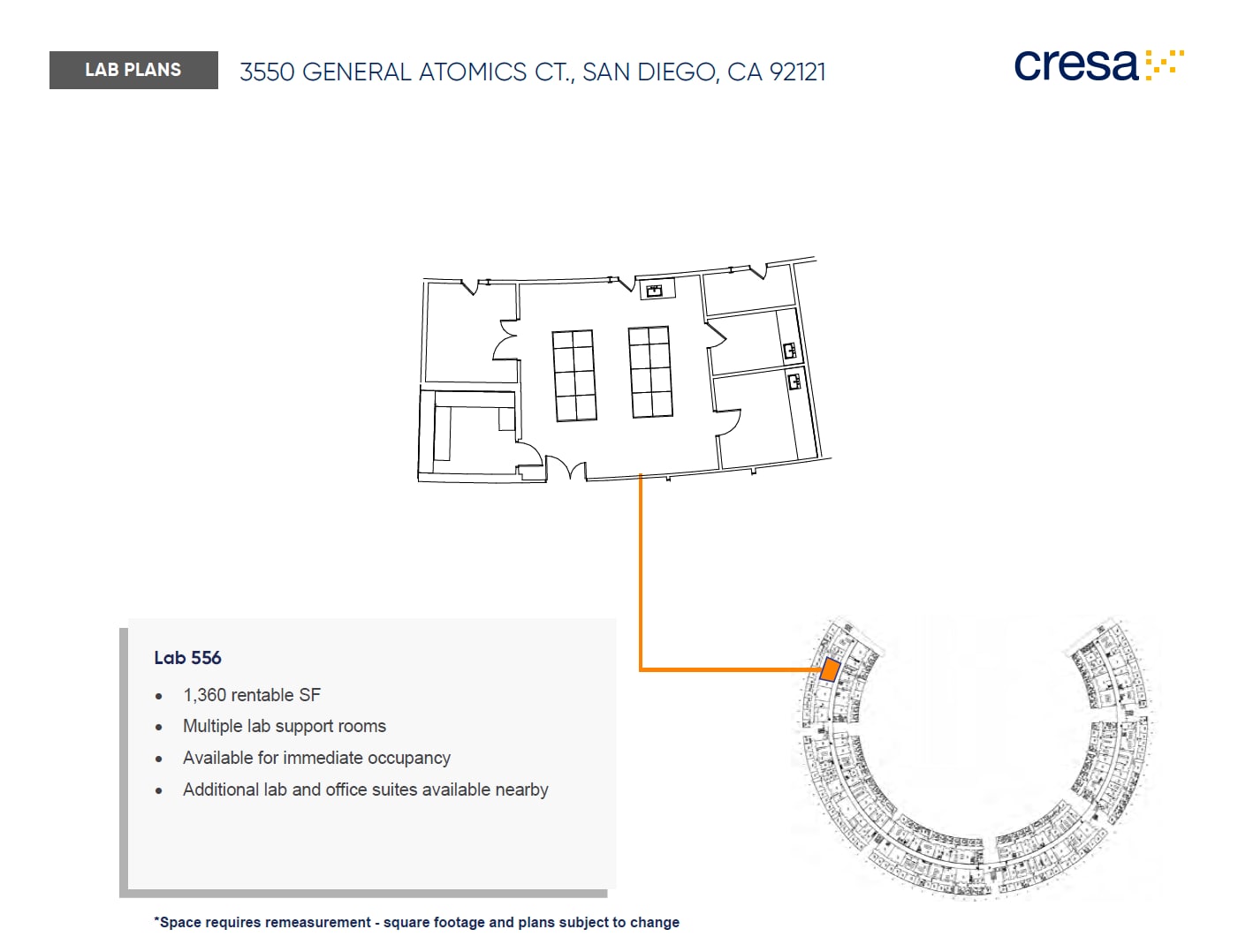 3550 General Atomics Ct, San Diego, CA à louer Plan d’étage- Image 1 de 1