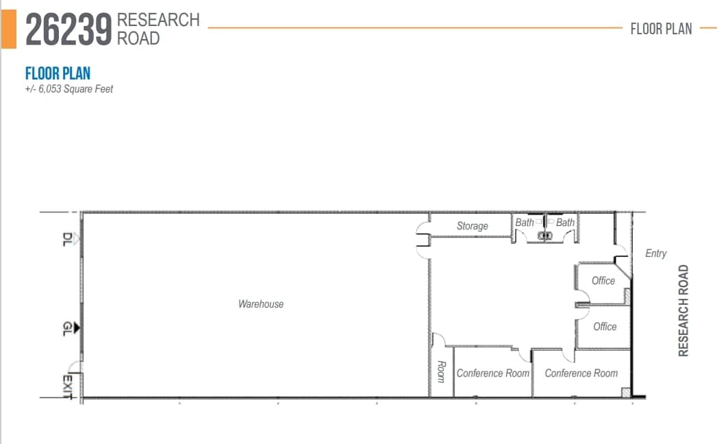 26235-26269 Research Rd, Hayward, CA à louer Plan d’étage- Image 1 de 6