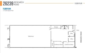 26235-26269 Research Rd, Hayward, CA à louer Plan d’étage- Image 1 de 6