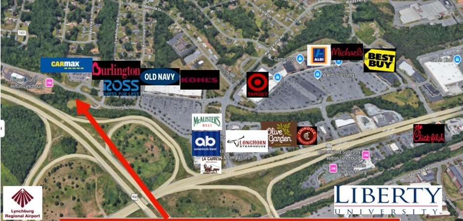 Simons Run, Lynchburg, VA for sale - Aerial - Image 3 of 3