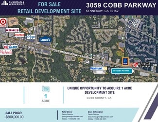 More details for 3059 Cobb Pky NW, Kennesaw, GA - Land for Sale