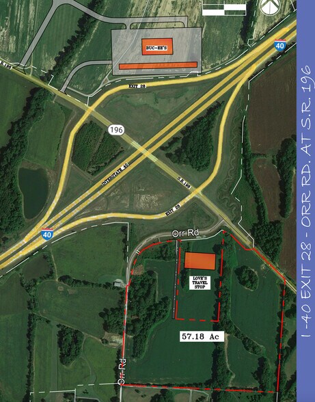0 I-40 Hwy, Arlington, TN à vendre - Plan cadastral - Image 2 de 2