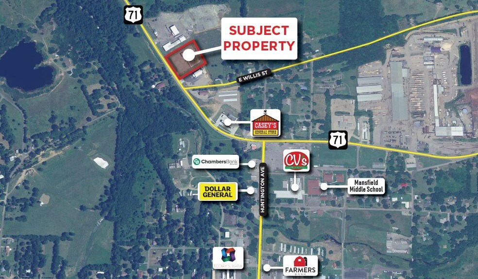 720 HWY 71, Mansfield, AR for lease - Aerial - Image 3 of 15