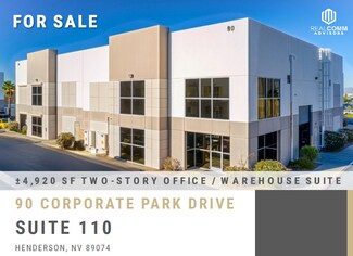 Plus de détails pour 90 Corporate Park Dr, Henderson, NV - Industriel à vendre