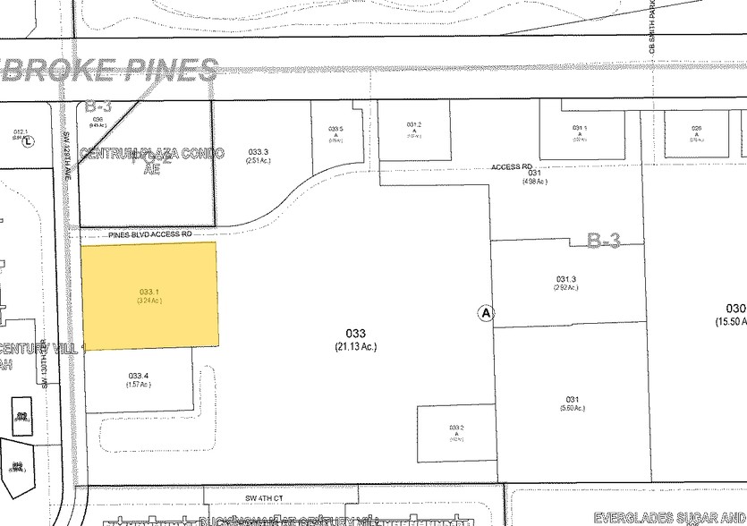 3 SW 129th Ave, Pembroke Pines, FL à louer - Plan cadastral - Image 2 de 19