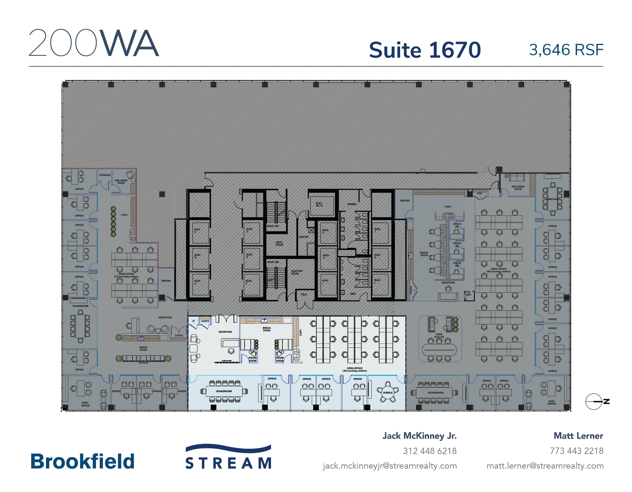 200 W Adams St, Chicago, IL à louer Plan d’étage- Image 1 de 1