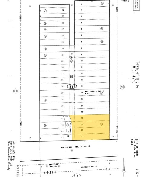 200 S Olive Ave, Rialto, CA à vendre - Plan cadastral - Image 2 de 2