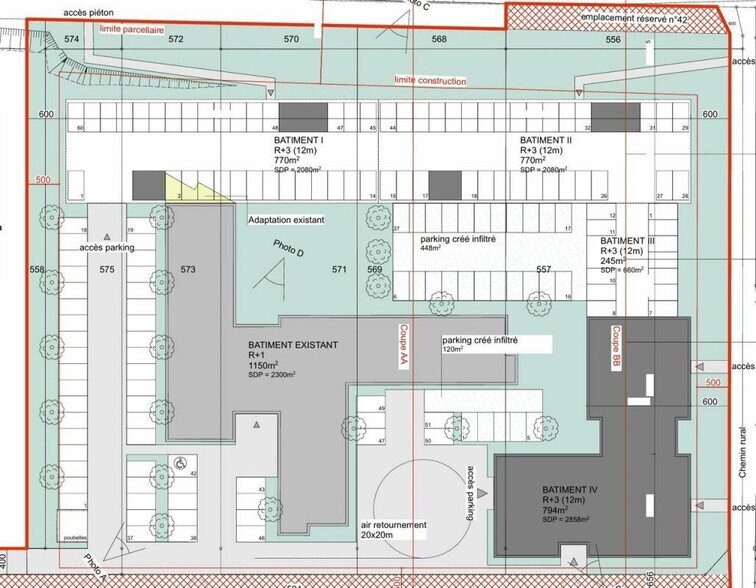 Bureau dans Oberhausbergen à vendre - Plan de site - Image 2 de 2