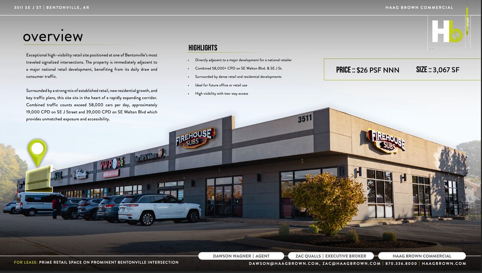 3511 SE J St, Bentonville, AR à louer - Photo du bâtiment - Image 2 de 5