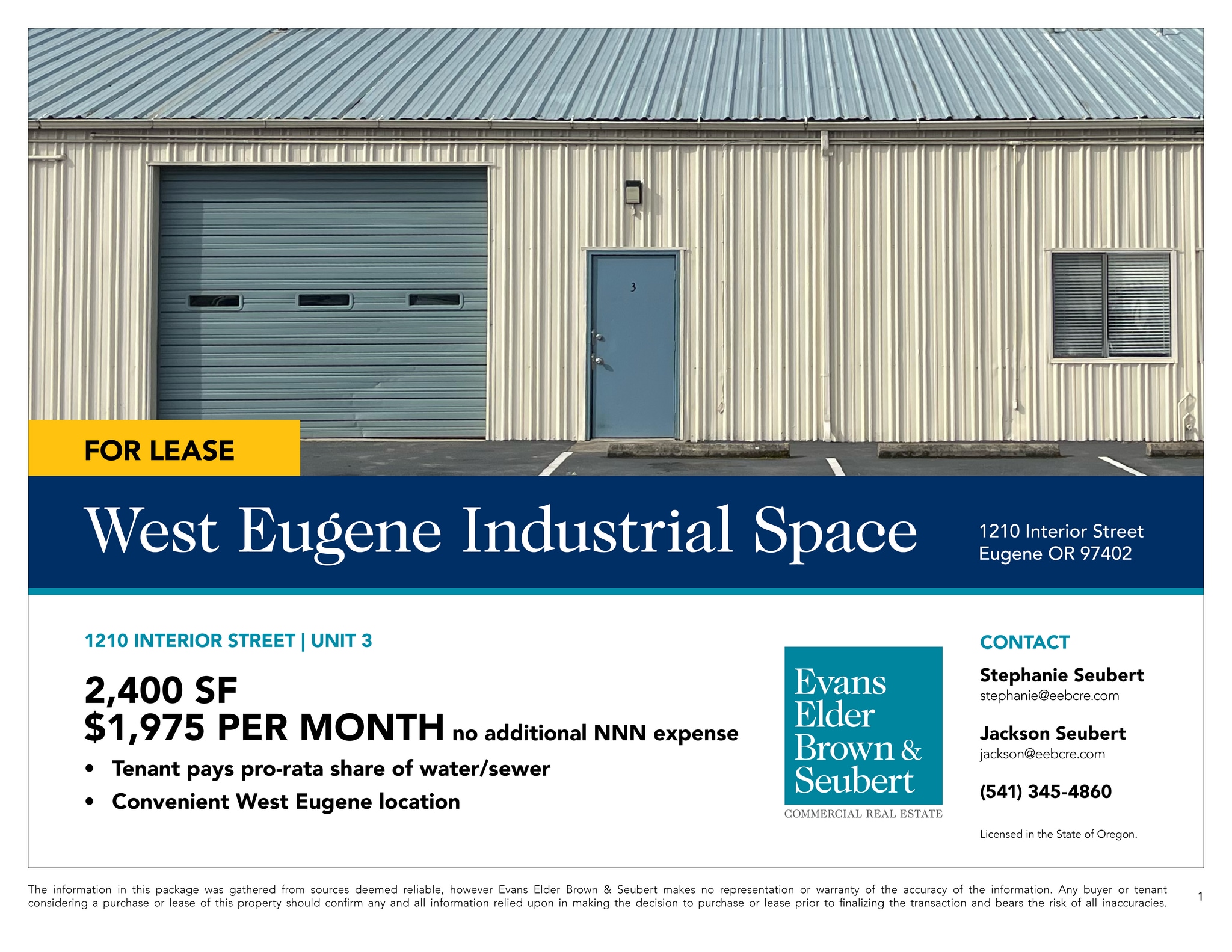 1210 Interior St, Eugene, OR for sale Building Photo- Image 1 of 1