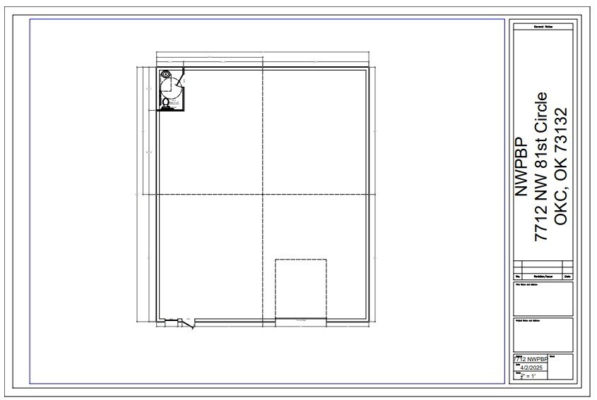 7712 NW 81st Cir, Oklahoma City, OK for lease - Floor Plan - Image 2 of 2