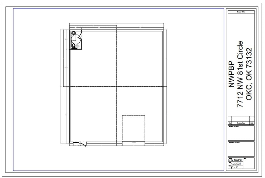 7712 NW 81st Cir, Oklahoma City, OK à louer - Plan d’étage - Image 2 de 2