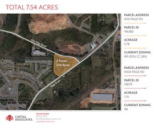 Plus de détails pour 4110 Page Rd, Morrisville, NC - Terrain à vendre